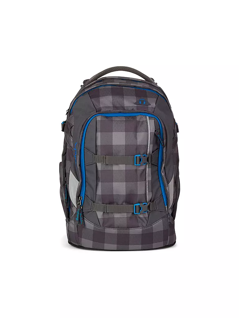 SATCH | Schulrucksack "Satch Pack - Check Plaid" | grau