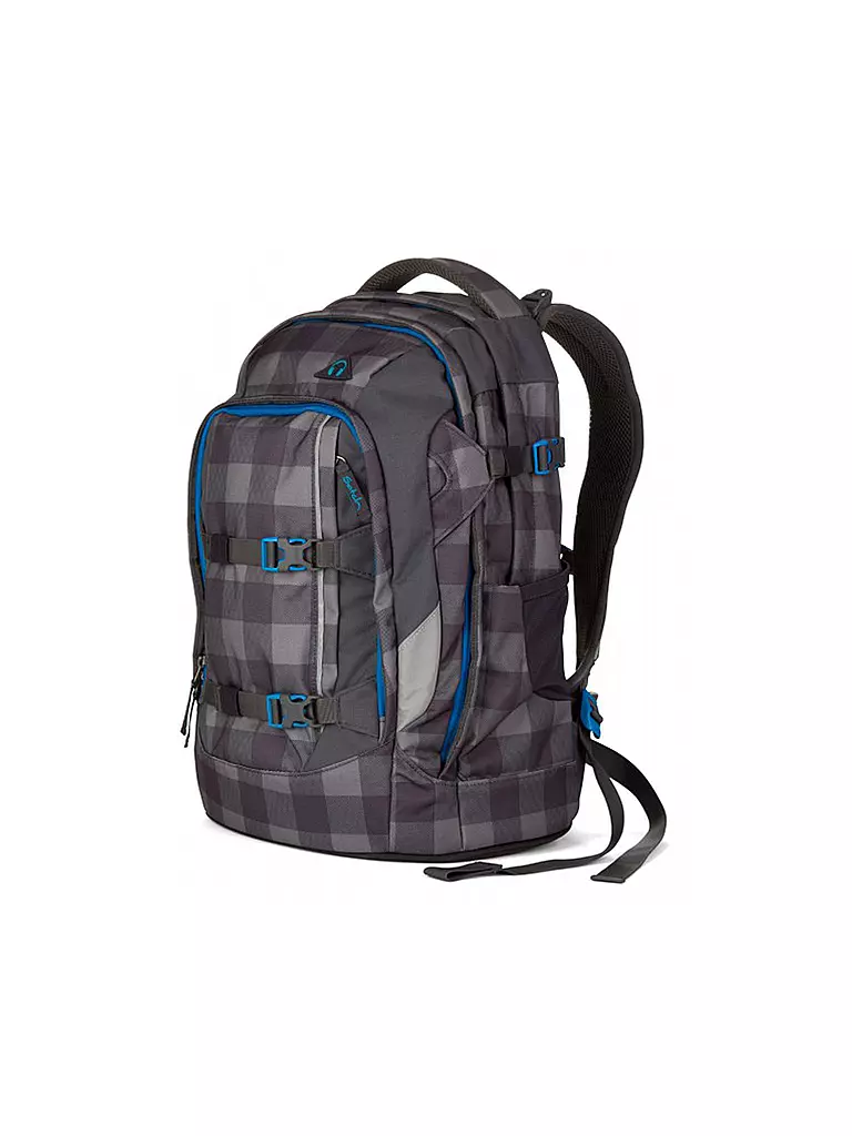 SATCH | Schulrucksack "Satch Pack - Check Plaid" | grau