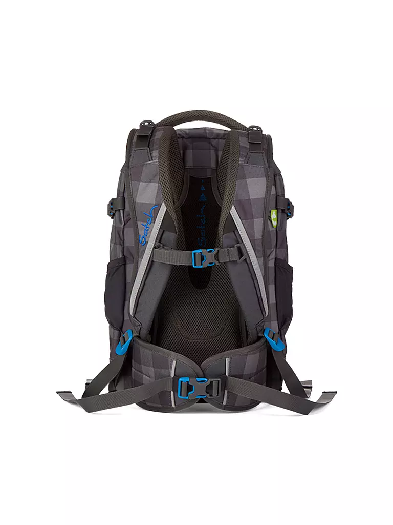 SATCH | Schulrucksack "Satch Pack - Check Plaid" | grau