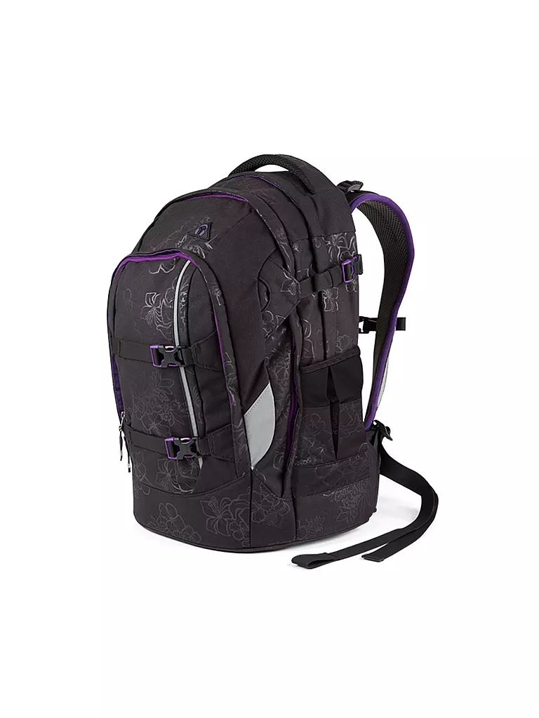 SATCH | Schulrucksack "Satch Pack - Purple Hibiscus" | lila