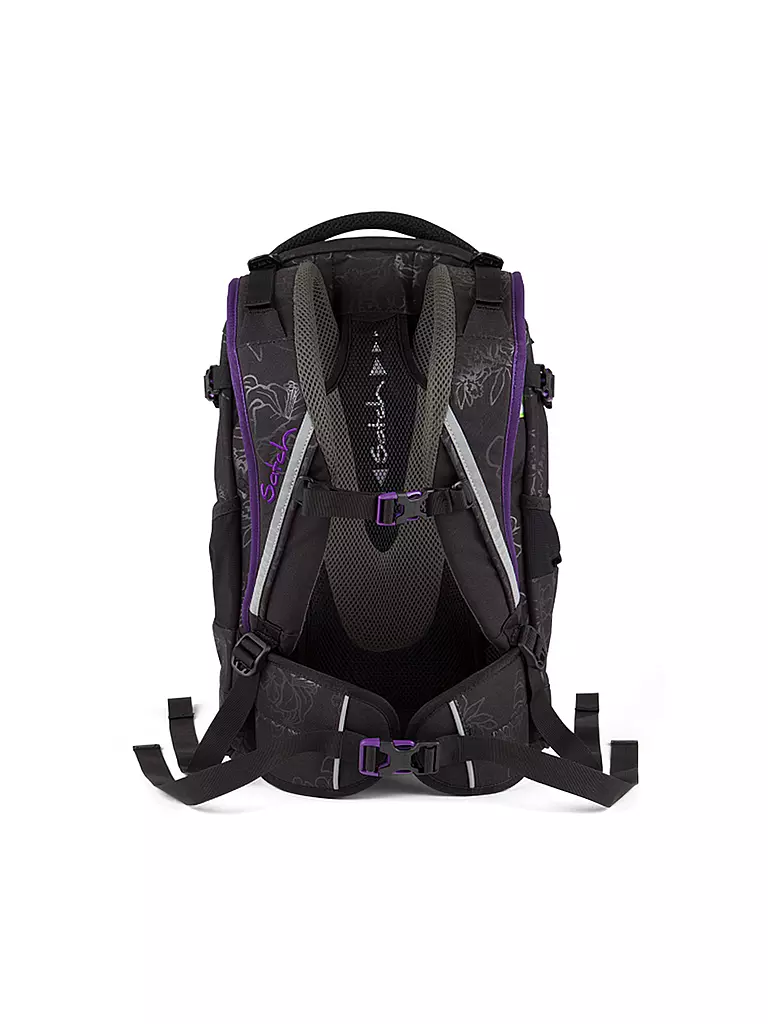 SATCH | Schulrucksack "Satch Pack - Purple Hibiscus" | lila