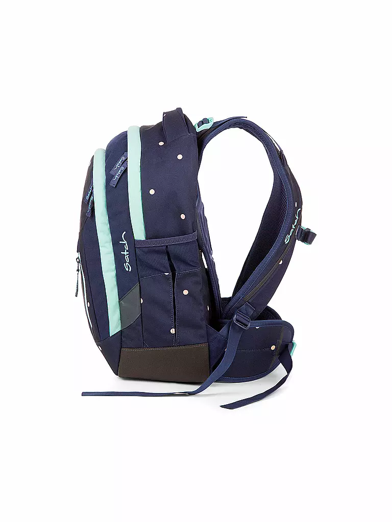 SATCH | Schulrucksack "Sleek - Pretty Confetti" | blau