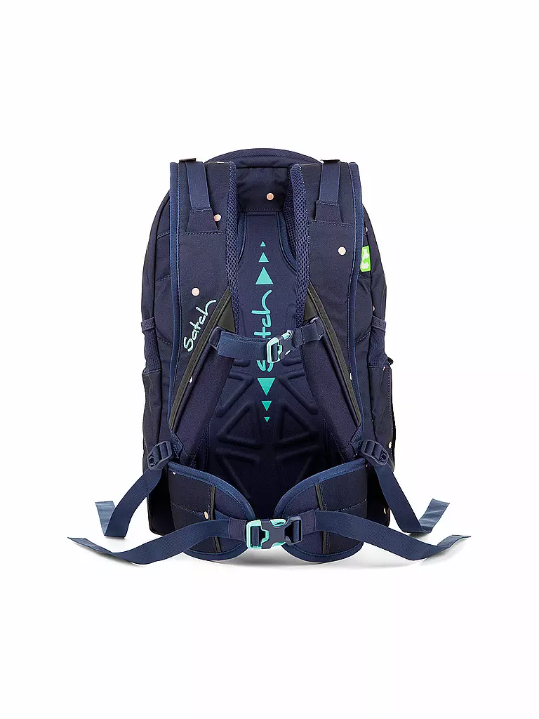 SATCH | Schulrucksack "Sleek - Pretty Confetti" | blau