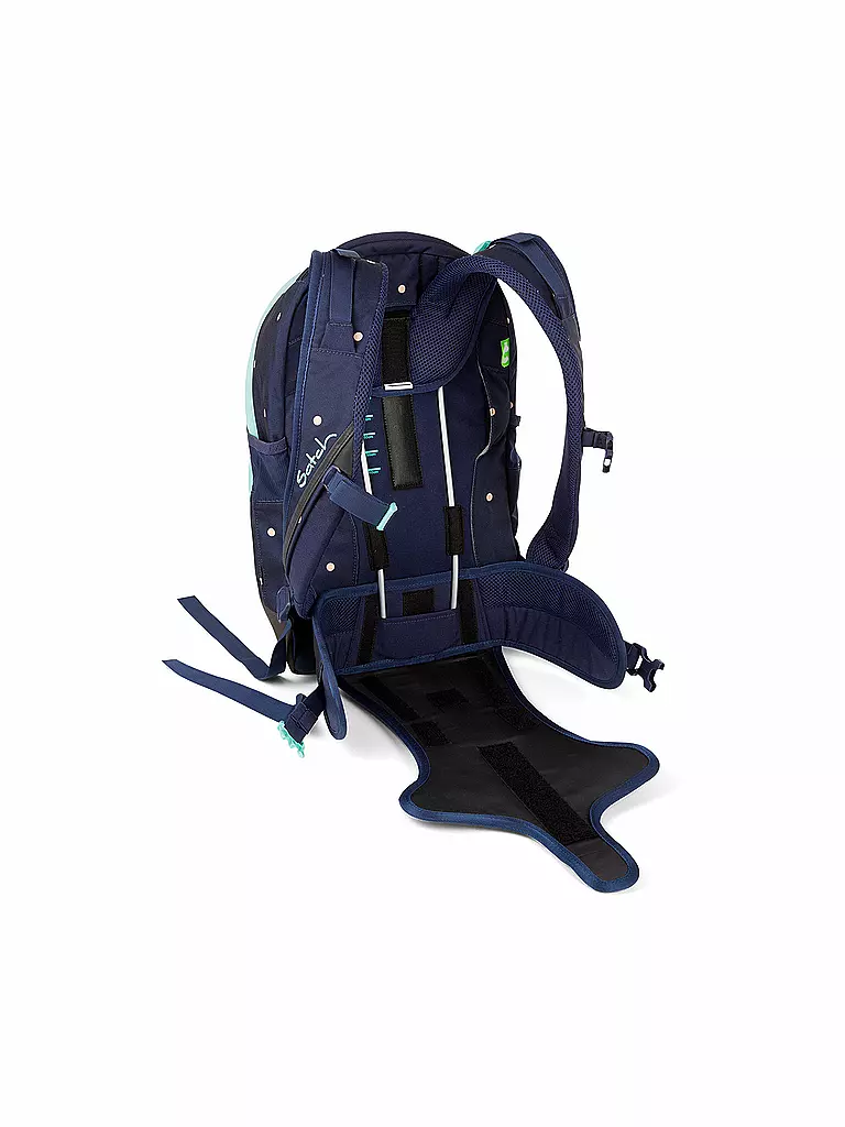 SATCH | Schulrucksack "Sleek - Pretty Confetti" | blau