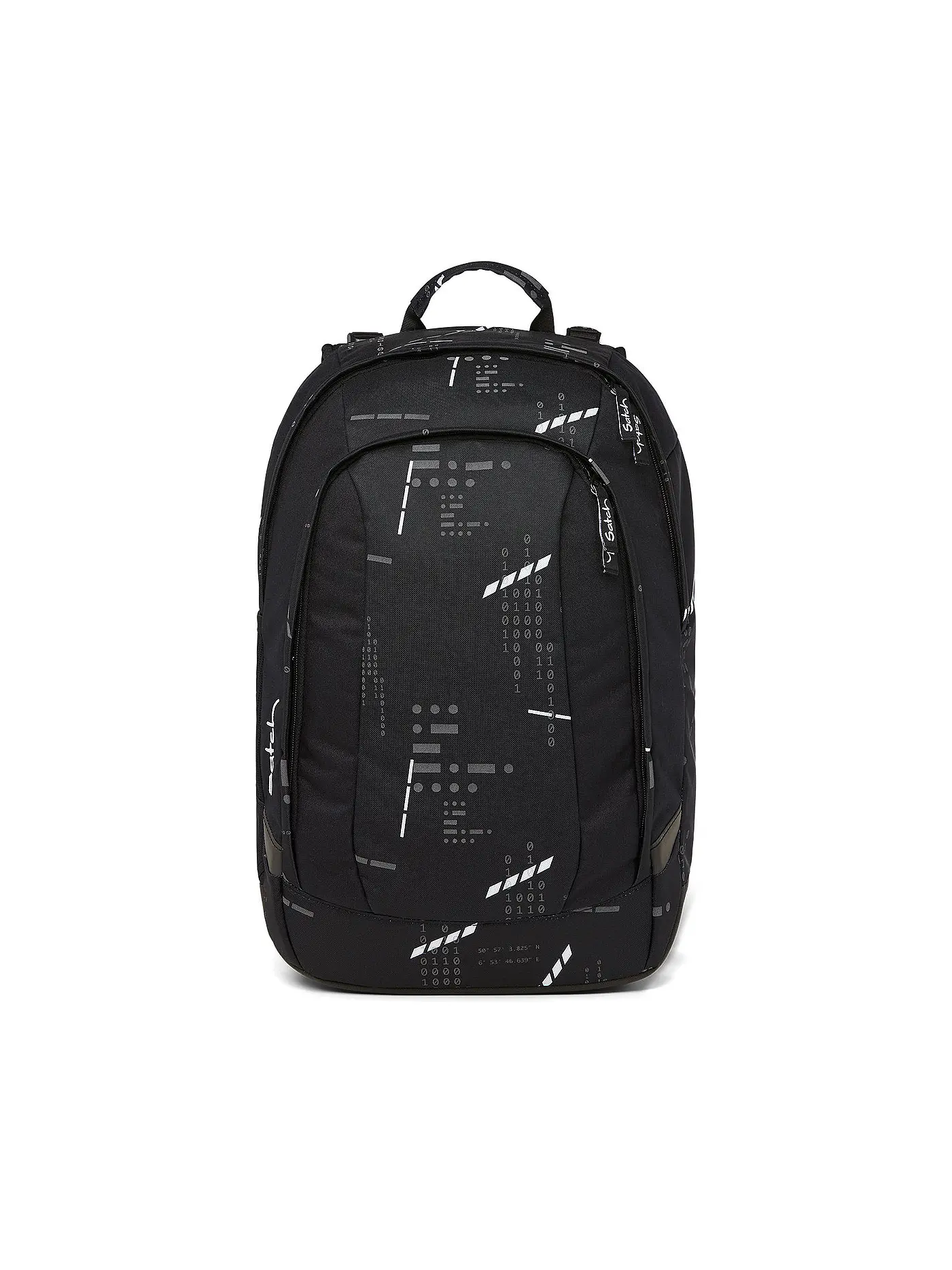 SATCH | Schulrucksack Air Purple Lazer | schwarz