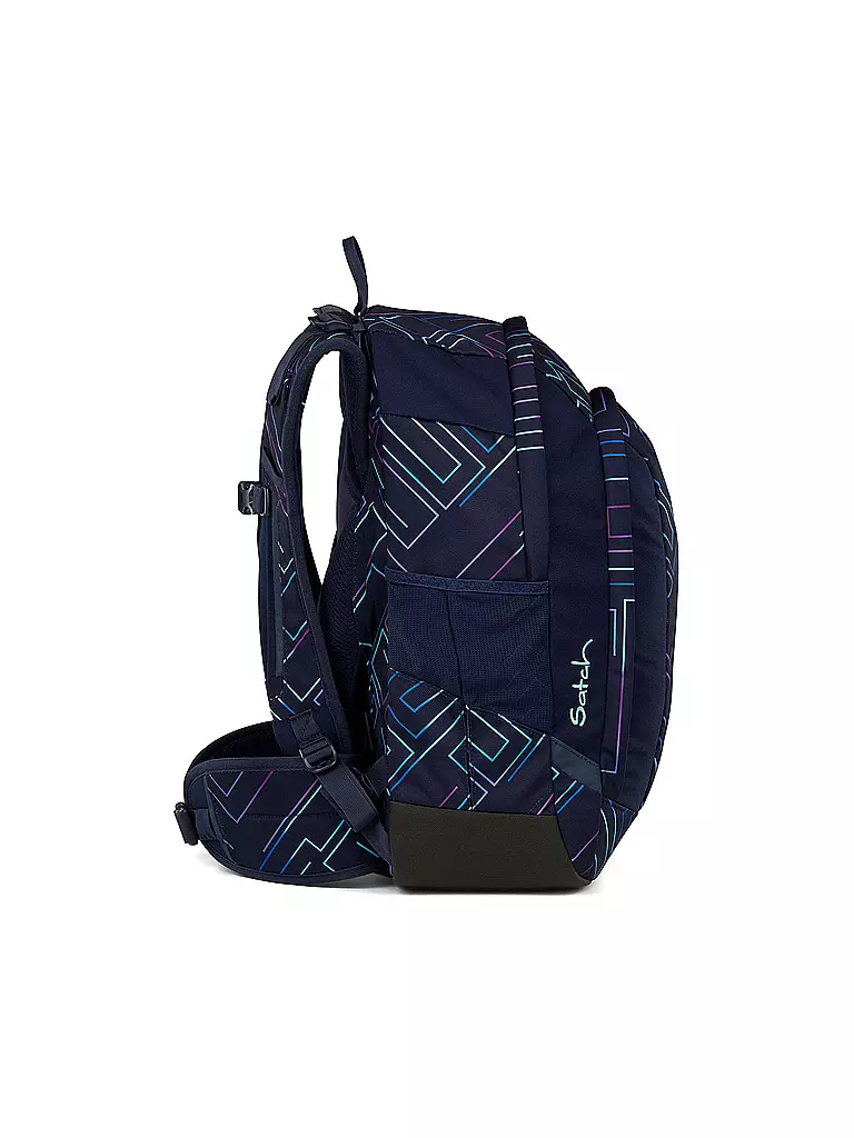 SATCH | Schulrucksack Air Purple Laser | schwarz