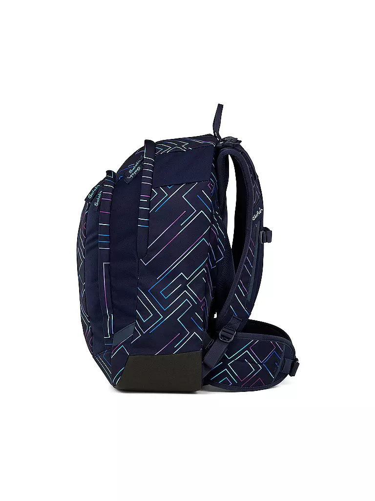 SATCH | Schulrucksack Air Purple Laser | schwarz
