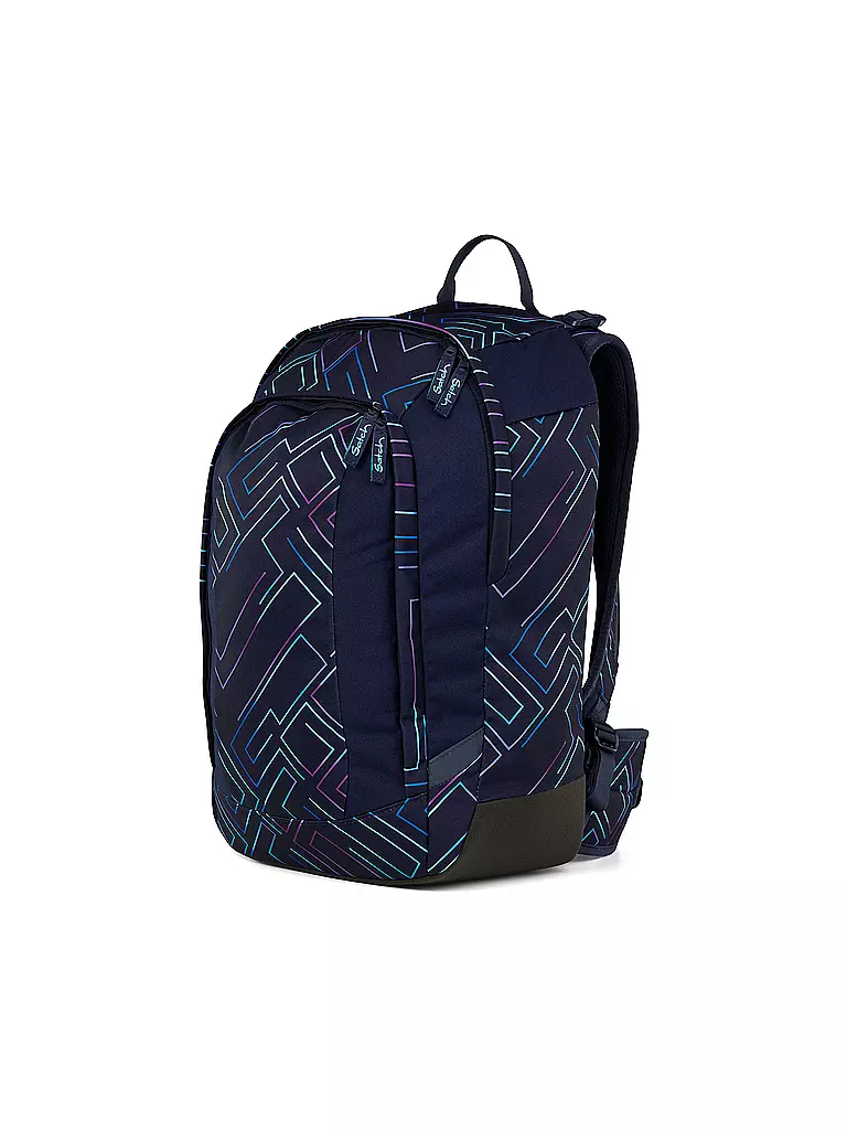 SATCH | Schulrucksack Air Purple Laser | schwarz