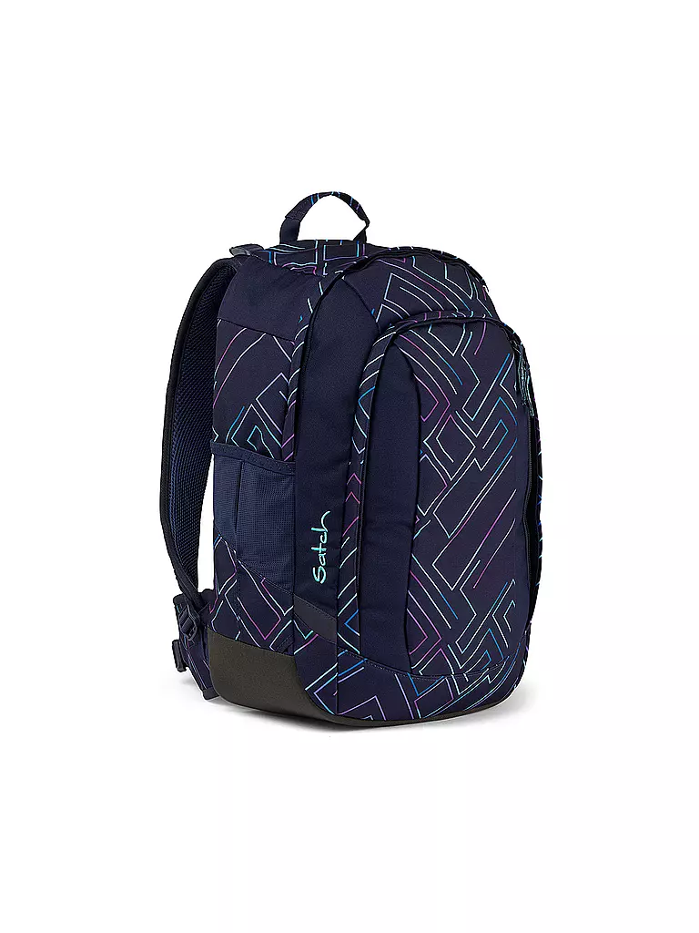 SATCH | Schulrucksack Air Purple Lazer | dunkelblau