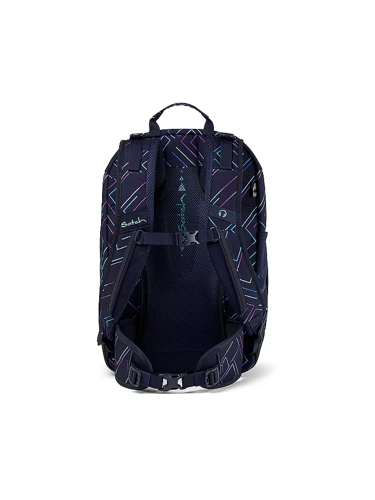 SATCH | Schulrucksack Air Purple Lazer | dunkelblau