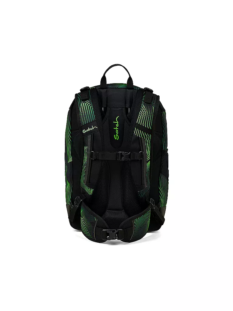 SATCH | Schulrucksack Air Seismic Green | schwarz