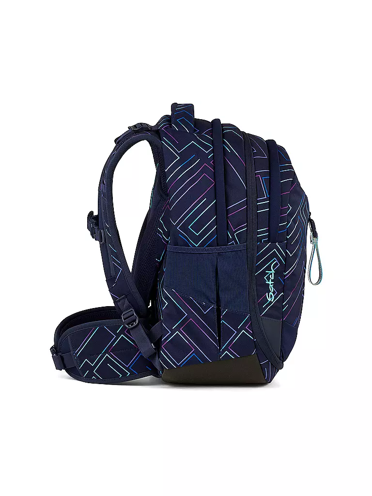 SATCH | Schulrucksack Match Purple Laser | schwarz