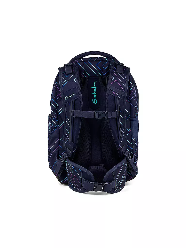 SATCH | Schulrucksack Match Purple Laser | schwarz