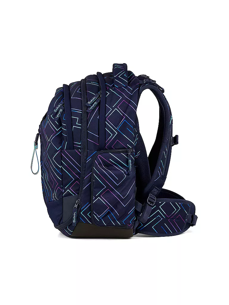 SATCH | Schulrucksack Match Purple Laser | schwarz