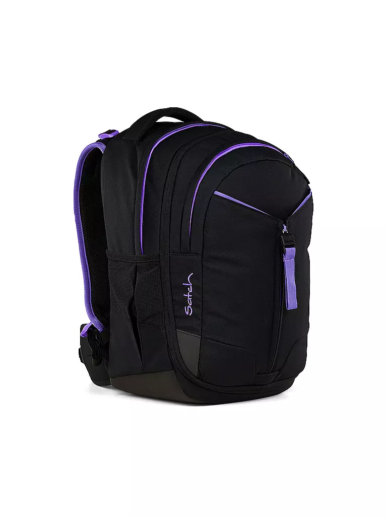 SATCH | Schulrucksack Match Purple Phantom | schwarz