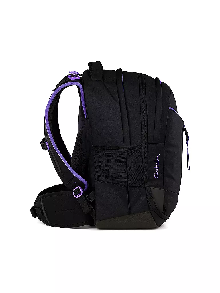 SATCH | Schulrucksack Match Purple Phantom | schwarz
