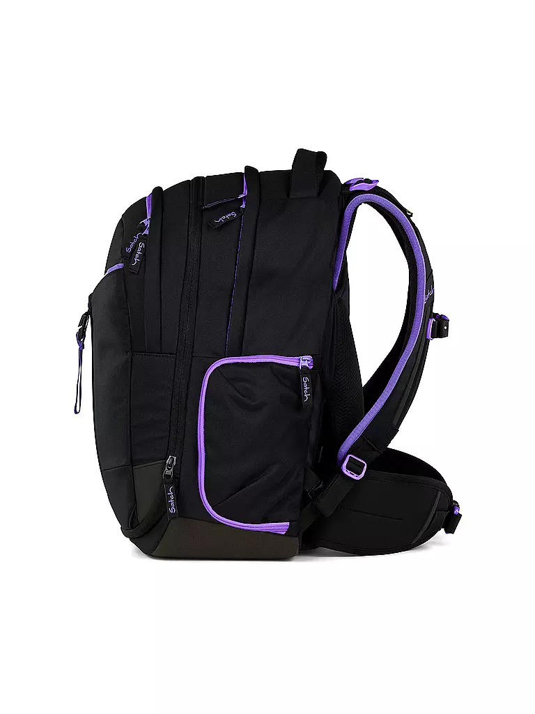 SATCH | Schulrucksack Match Purple Phantom | schwarz