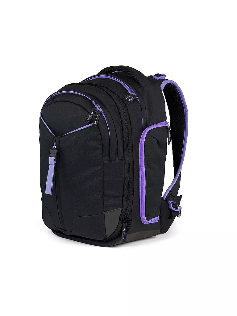 SATCH | Schulrucksack Match Purple Phantom | schwarz