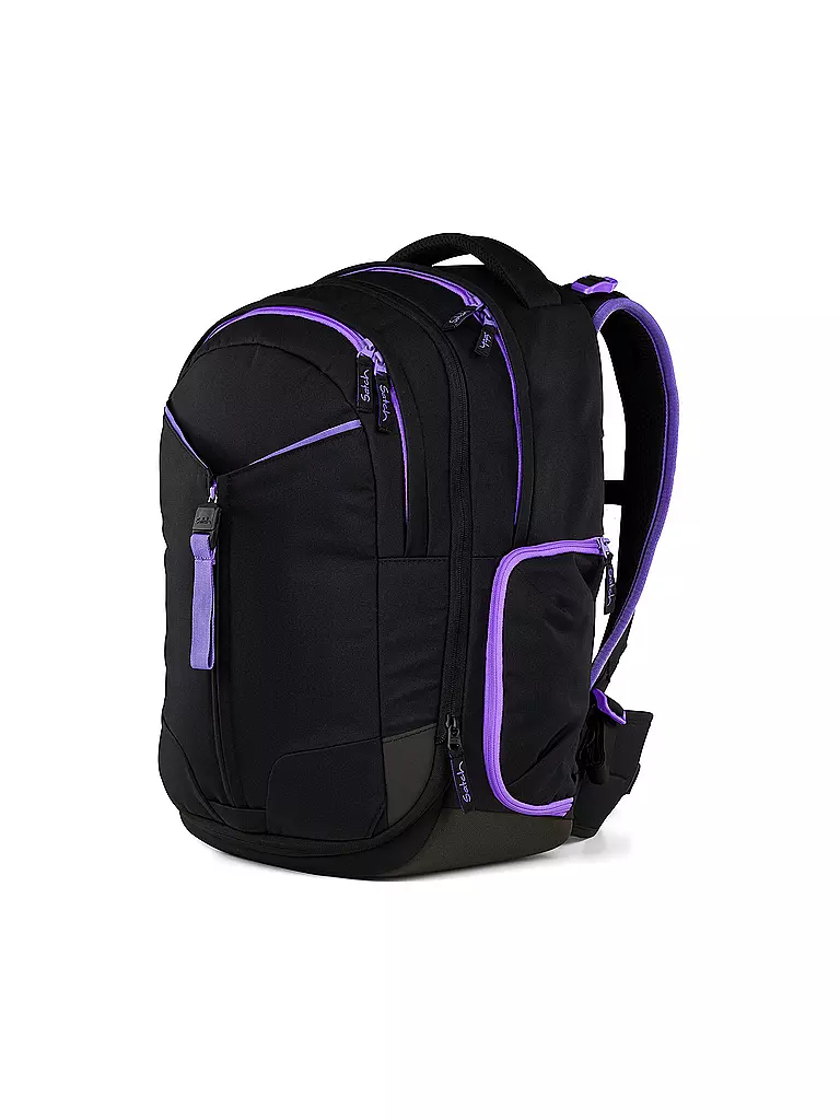 SATCH | Schulrucksack Match Purple Phantom | schwarz