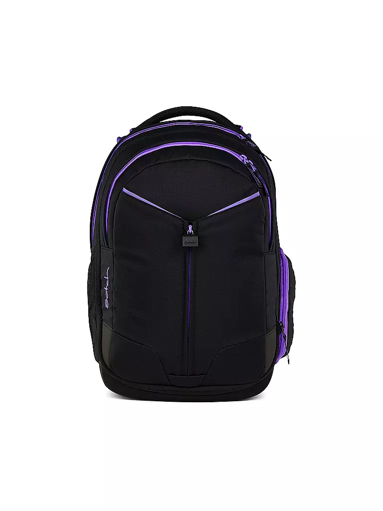 SATCH | Schulrucksack Match Purple Phantom | schwarz