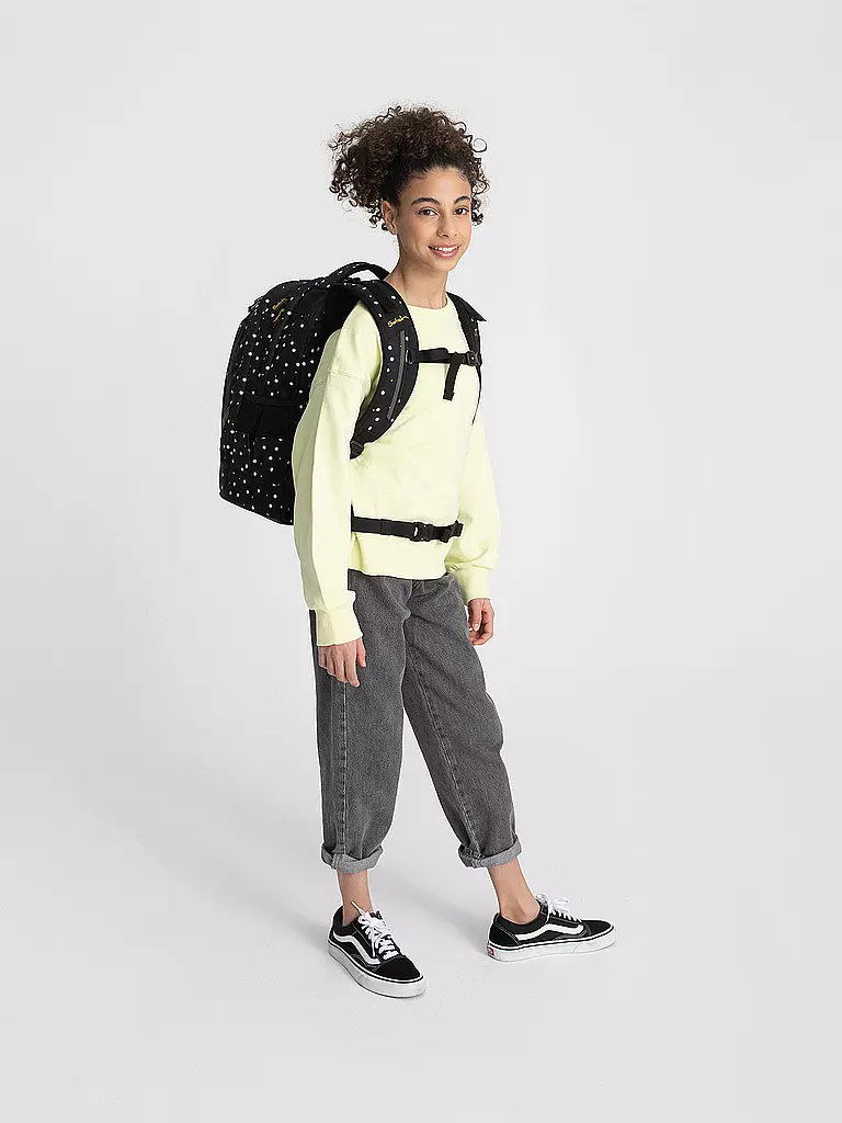 SATCH | Schulrucksack Pack - Lazy Daisy | schwarz