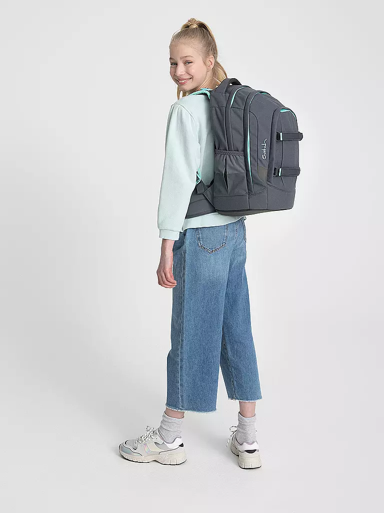 SATCH | Schulrucksack Pack - Mint Phantom | grau