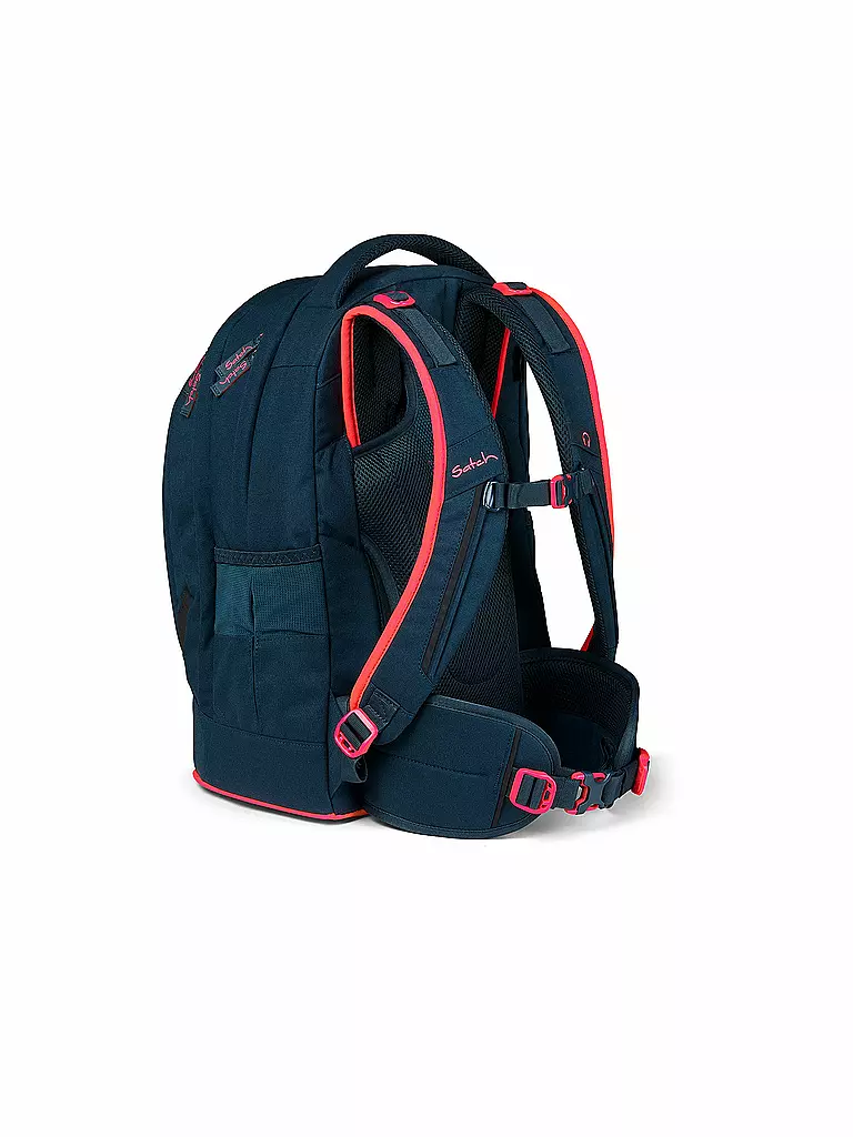 SATCH | Schulrucksack Pack - Pink Phantom | dunkelblau