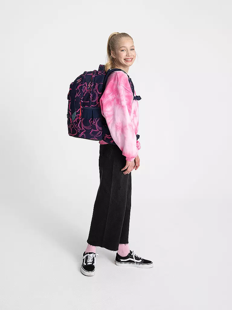 SATCH | Schulrucksack Pack - Pink Supreme | dunkelblau