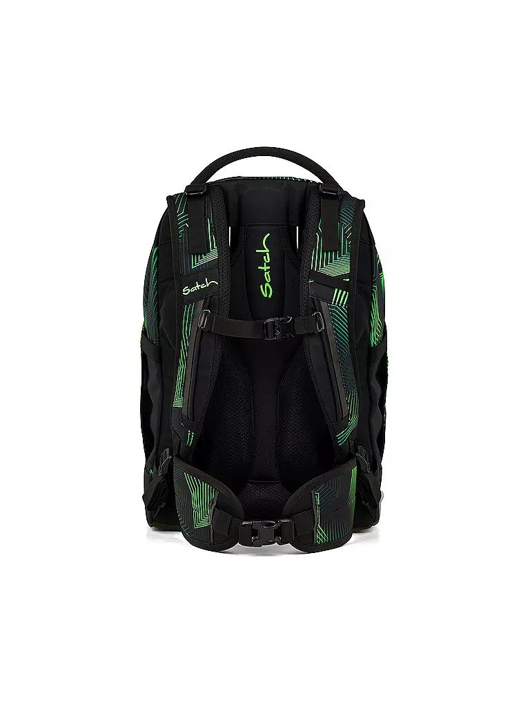 SATCH | Schulrucksack Pack Seismic Green | schwarz