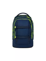 SATCH | Schulrucksack Pack Toxic Yellow | dunkelblau