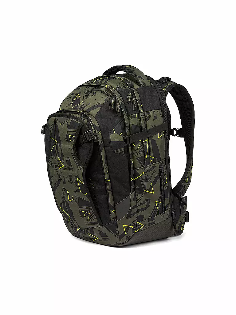 SATCH | Schulrucksack Satch Match Geo Storm | olive