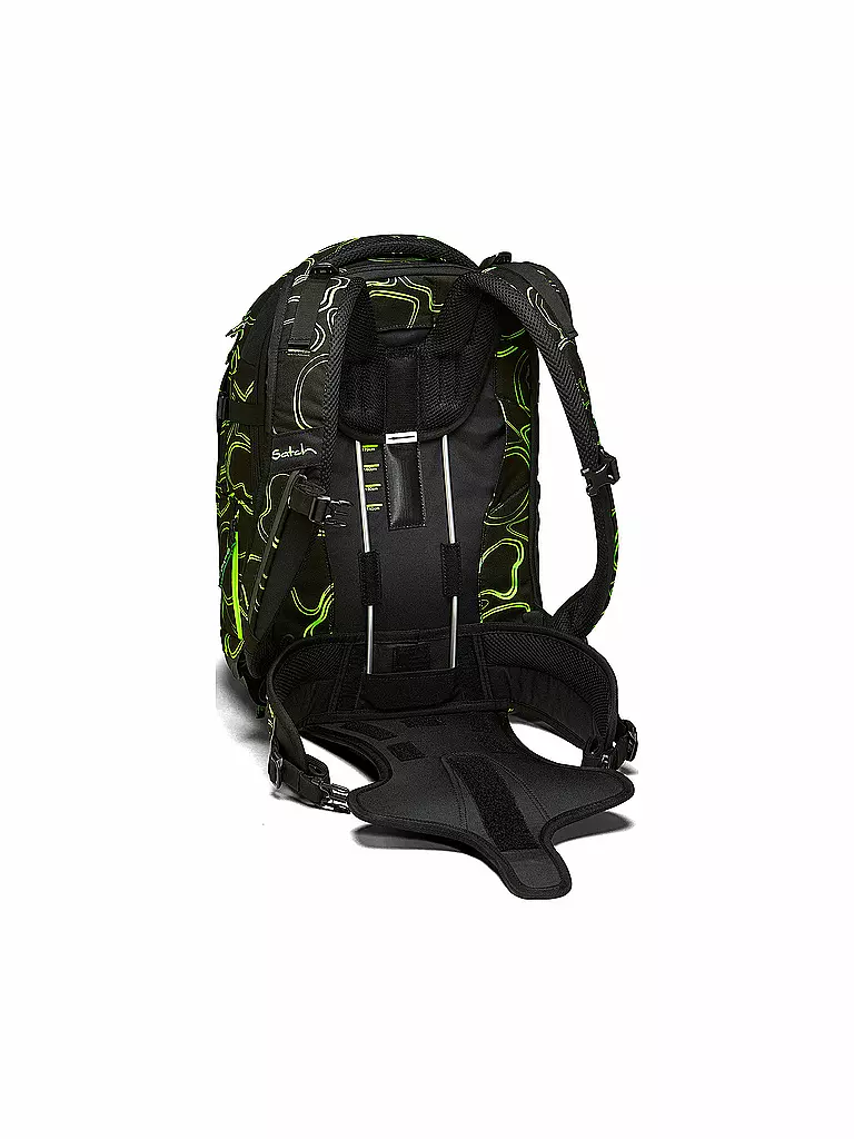 SATCH | Schulrucksack Satch Match Green Supreme | schwarz