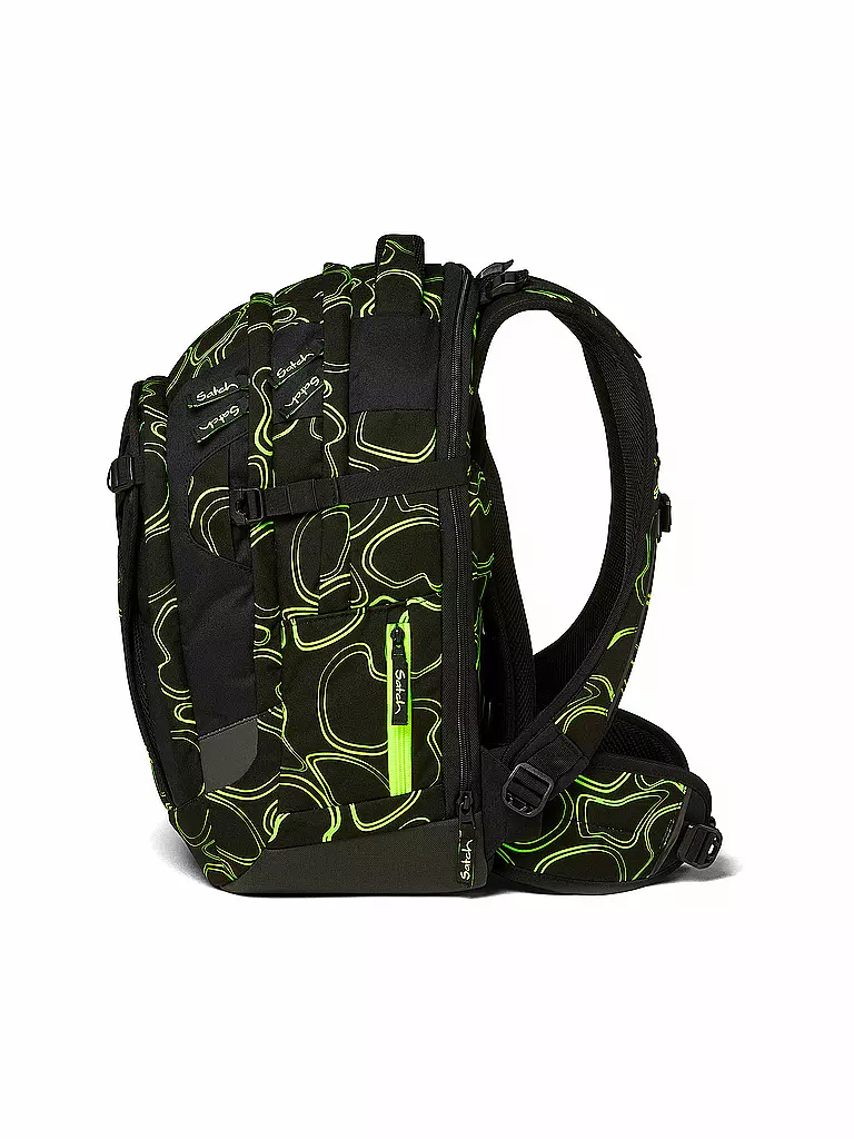 SATCH | Schulrucksack Satch Match Green Supreme | schwarz