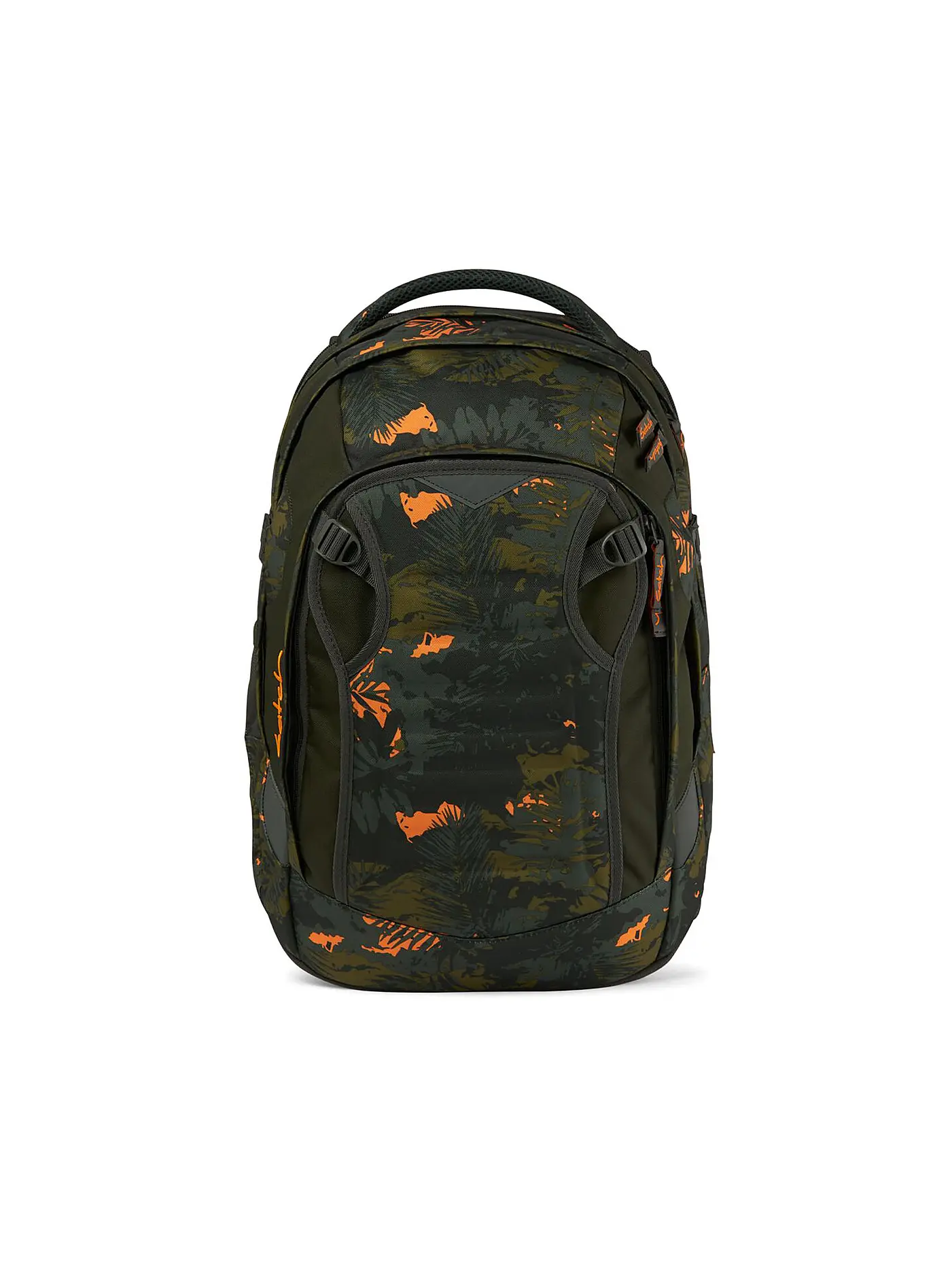 SATCH | Schulrucksack Satch Match Toxic Yellow | dunkelgrün