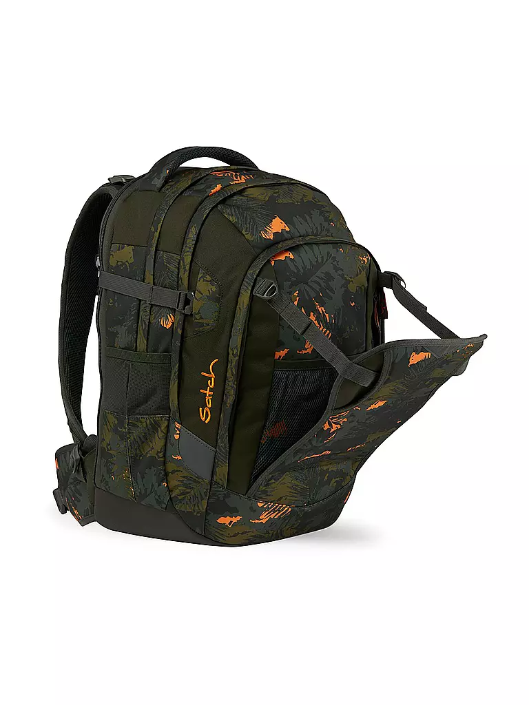 SATCH | Schulrucksack Satch Match Jurassic Jungle | dunkelgrün