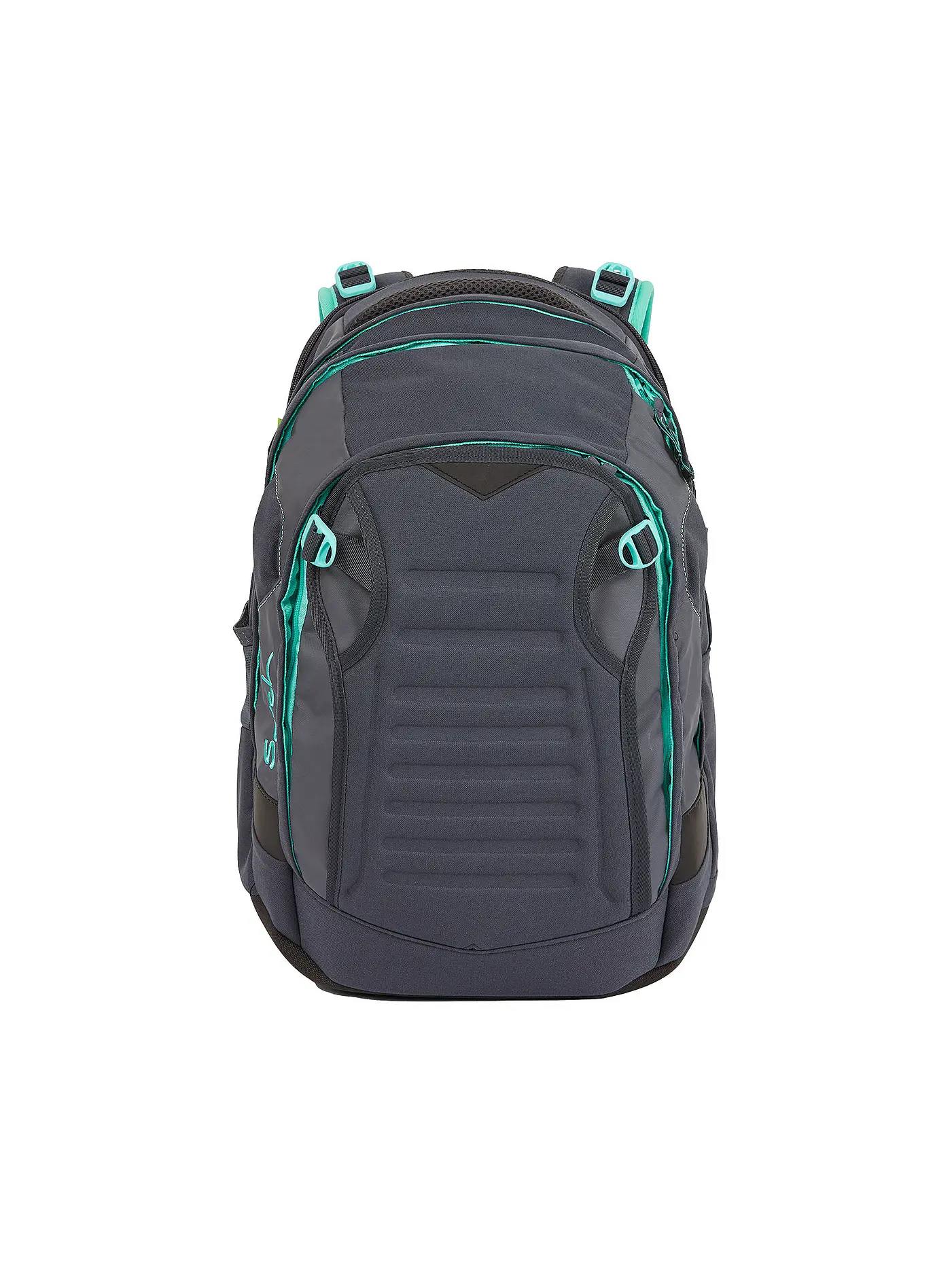 SATCH | Schulrucksack Satch Match Toxic Yellow | grau