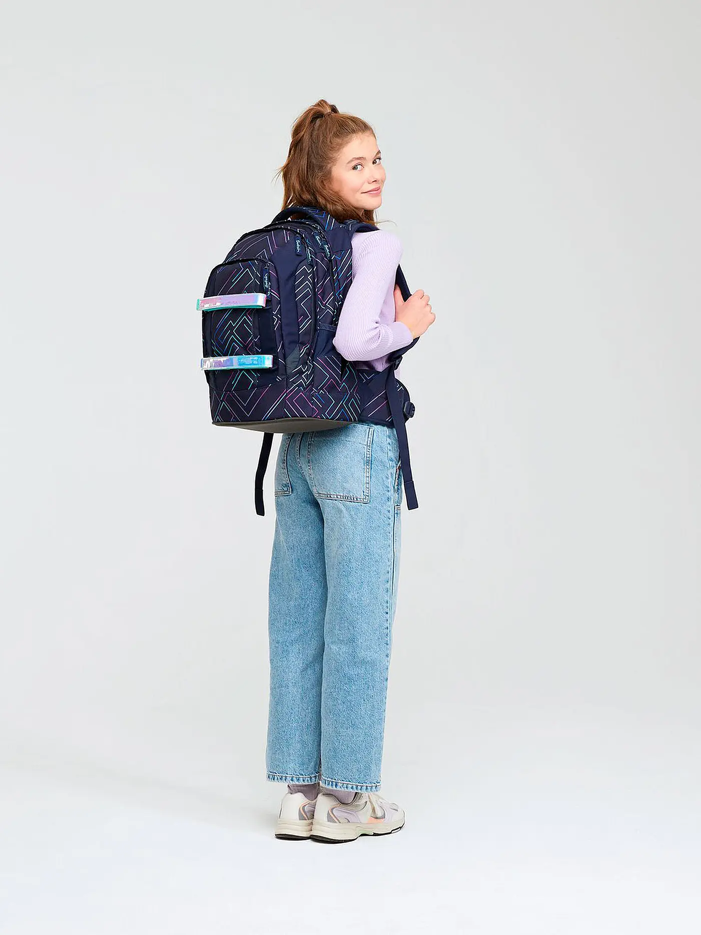 SATCH | Schulrucksack Satch Pack Purple Laser | dunkelblau