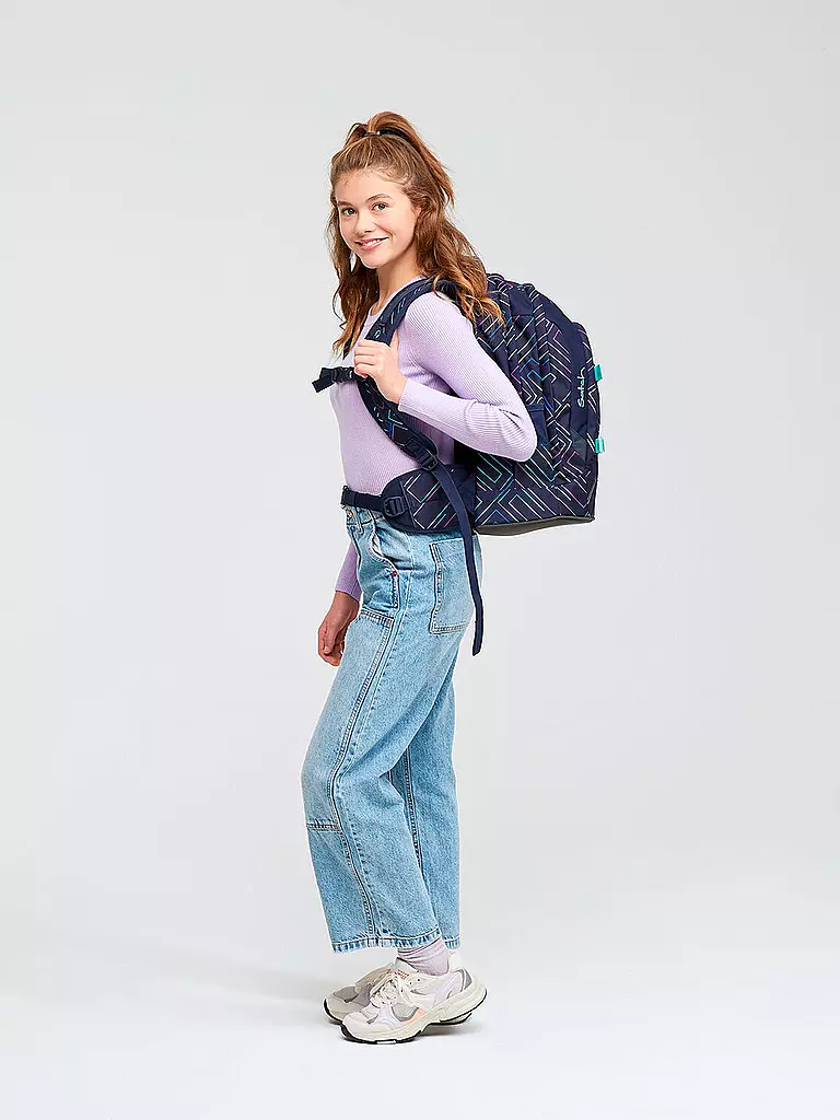 SATCH | Schulrucksack Satch Pack Purple Laser | dunkelblau