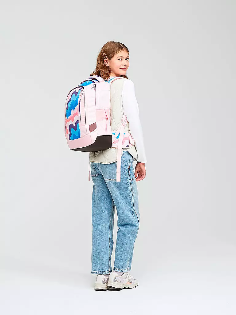 SATCH | Schulrucksack Satch Sleek Candy Clouds | rosa