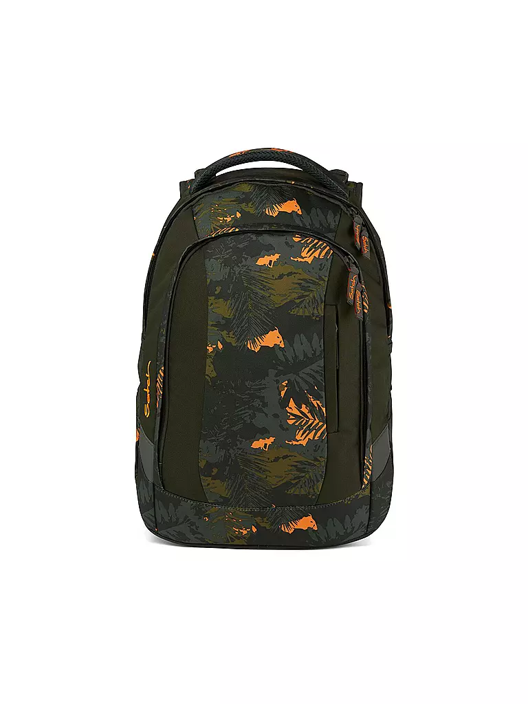 SATCH | Schulrucksack Satch Sleek Jurassic Jungle | dunkelgrün