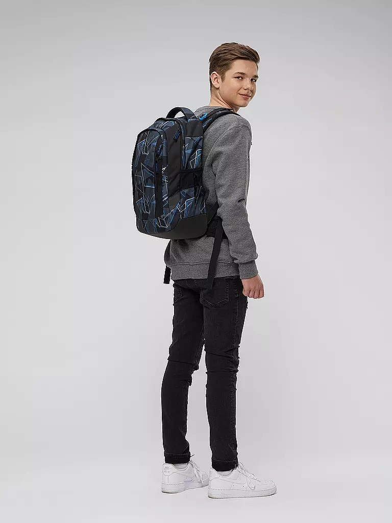 SATCH | Schulrucksack Sleek - Deep Dimension | blau