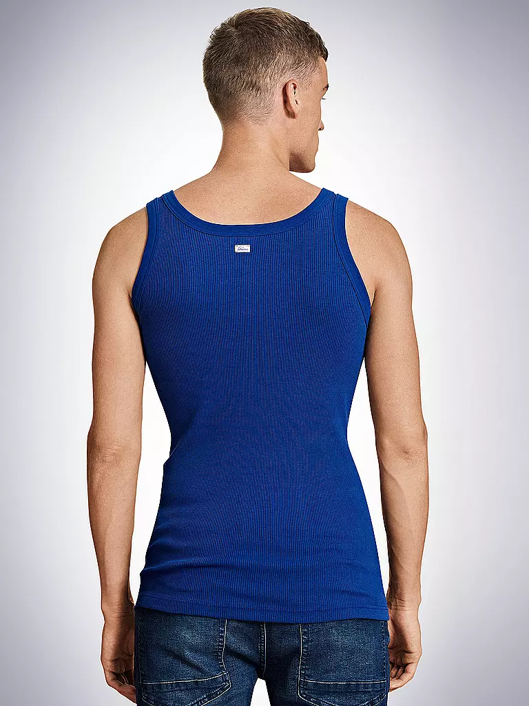 SCHIESSER REVIVAL | Tank Top " Friedrich " | blau