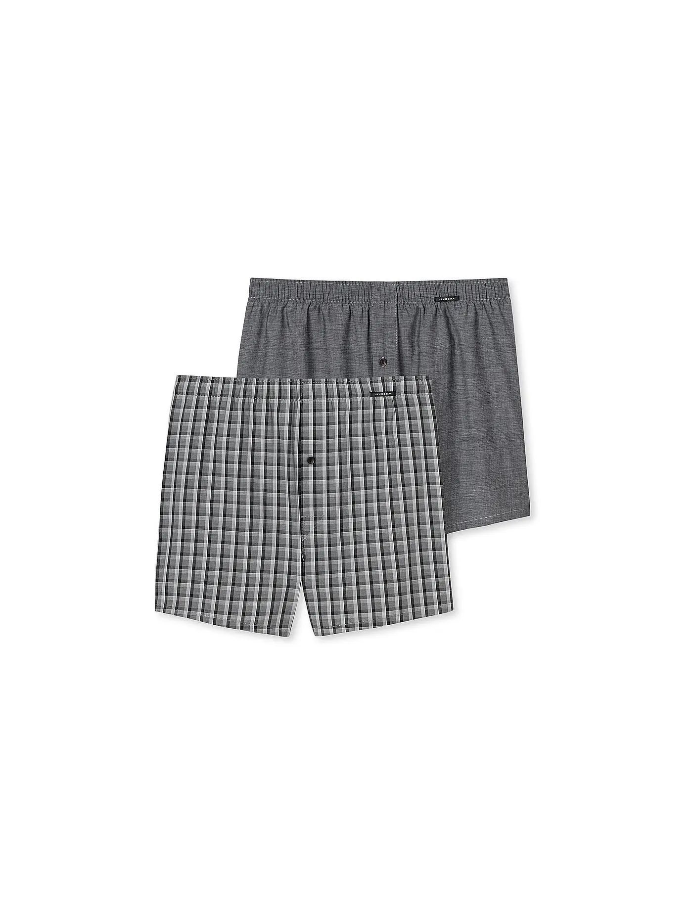 SCHIESSER | Boxershorts 2er Pkg | grau