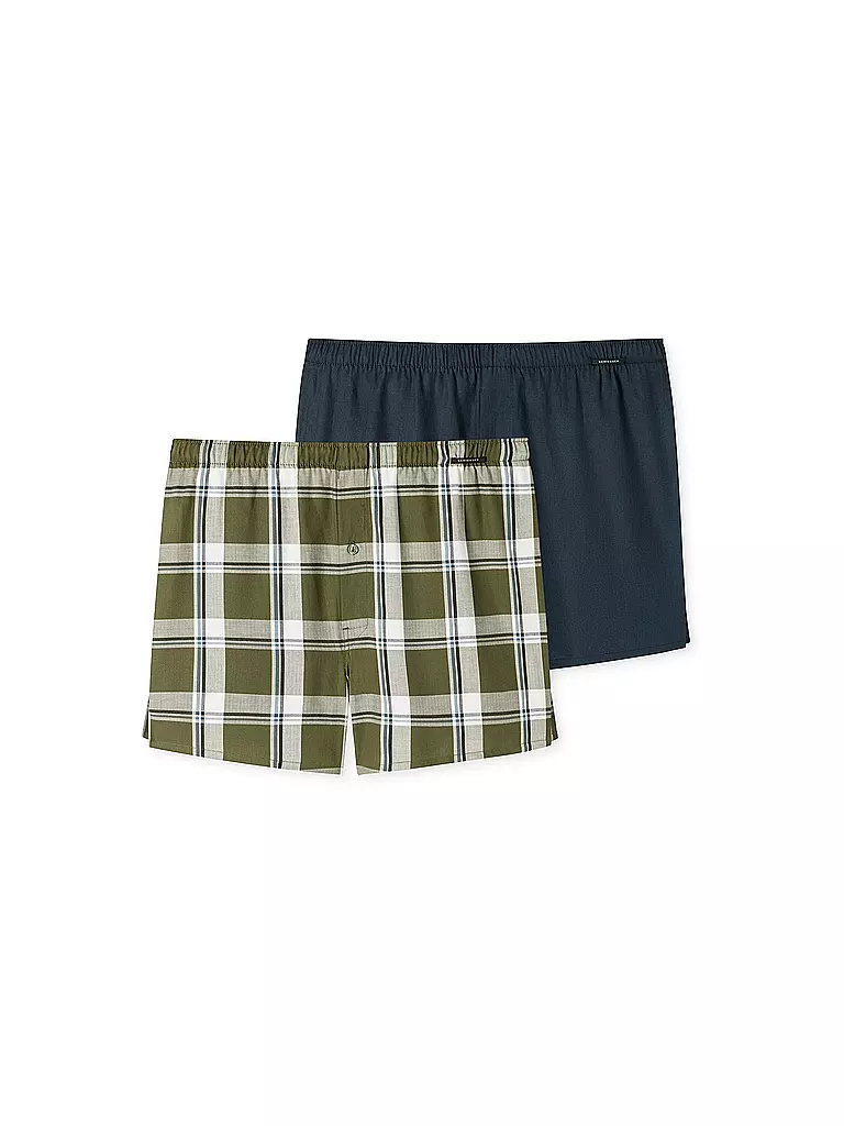 SCHIESSER | Boxershorts 2er Pkg. sortiert 4 | olive