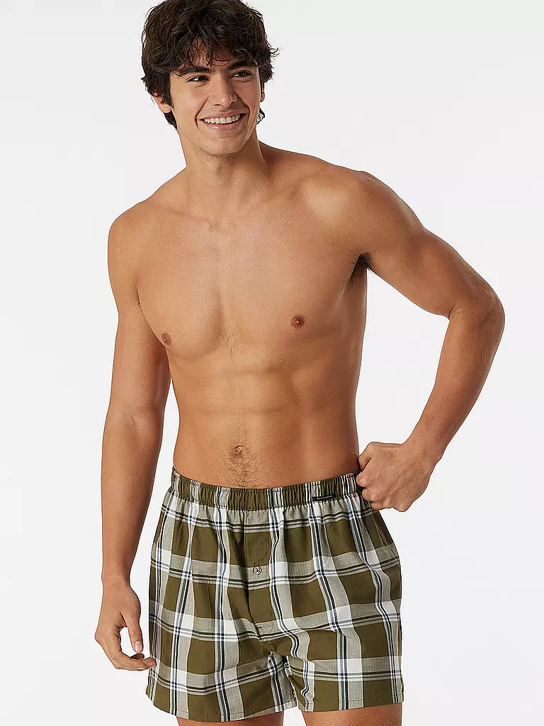 SCHIESSER | Boxershorts 2er Pkg. sortiert 4 | olive