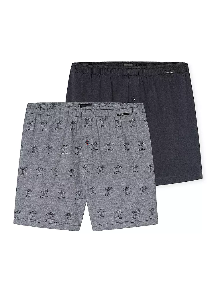 SCHIESSER | Boxershorts 2er Pkg. sortiert 7 | blau
