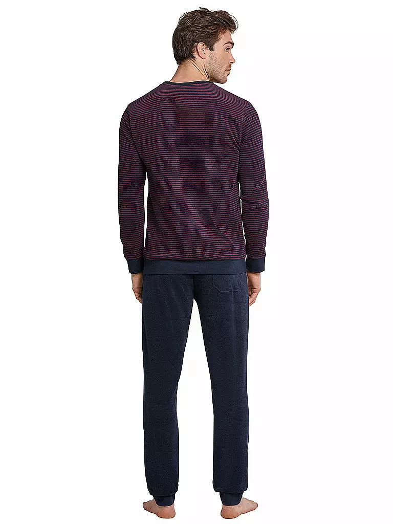 SCHIESSER | Frottee Pyjama | blau