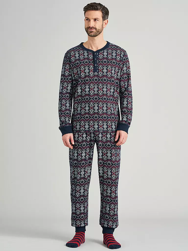 SCHIESSER | Geschenkset Pyjama | blau