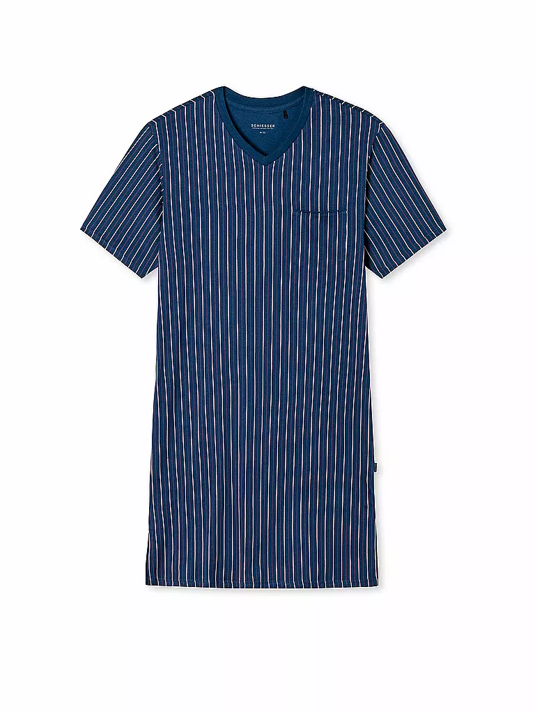 SCHIESSER | Herren Nachthemd | blau