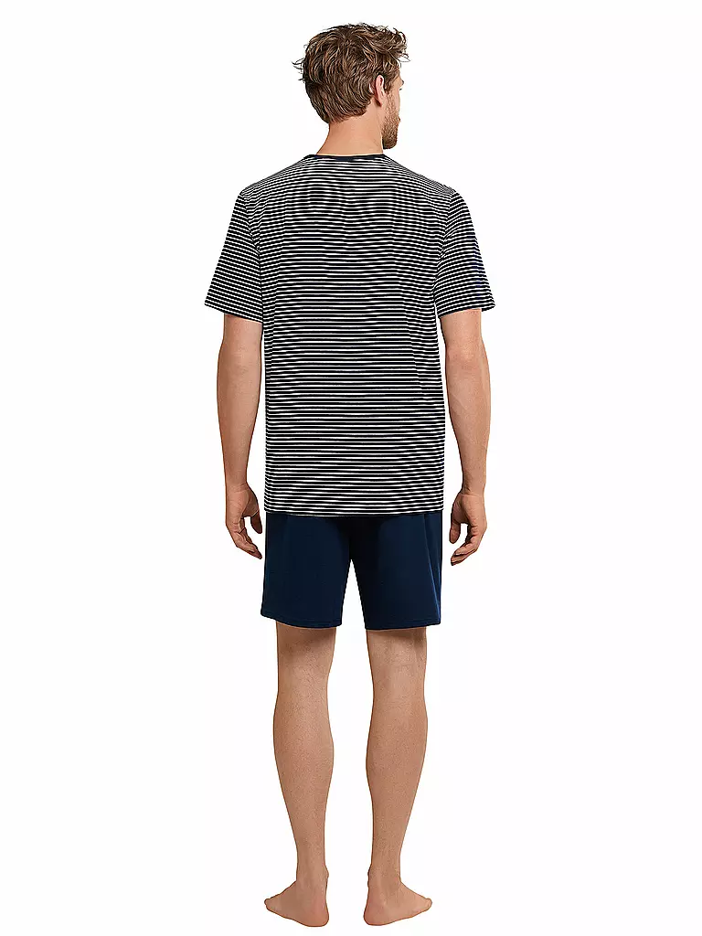 SCHIESSER | Herren Pyjama  | blau